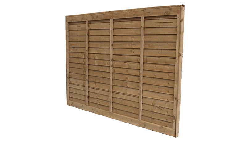 overlap timber fence panels